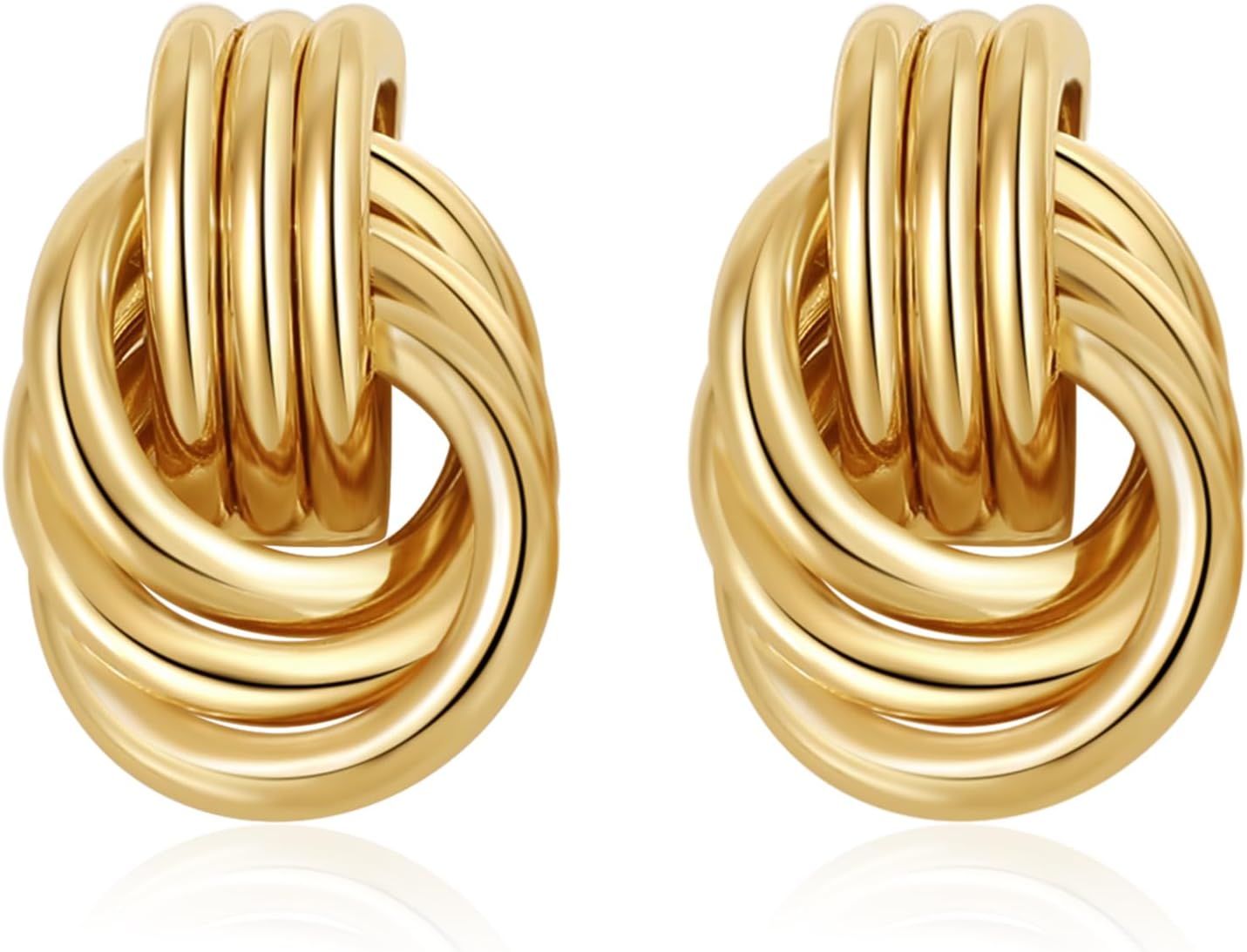 Gold-tone jewelry, worn sparingly