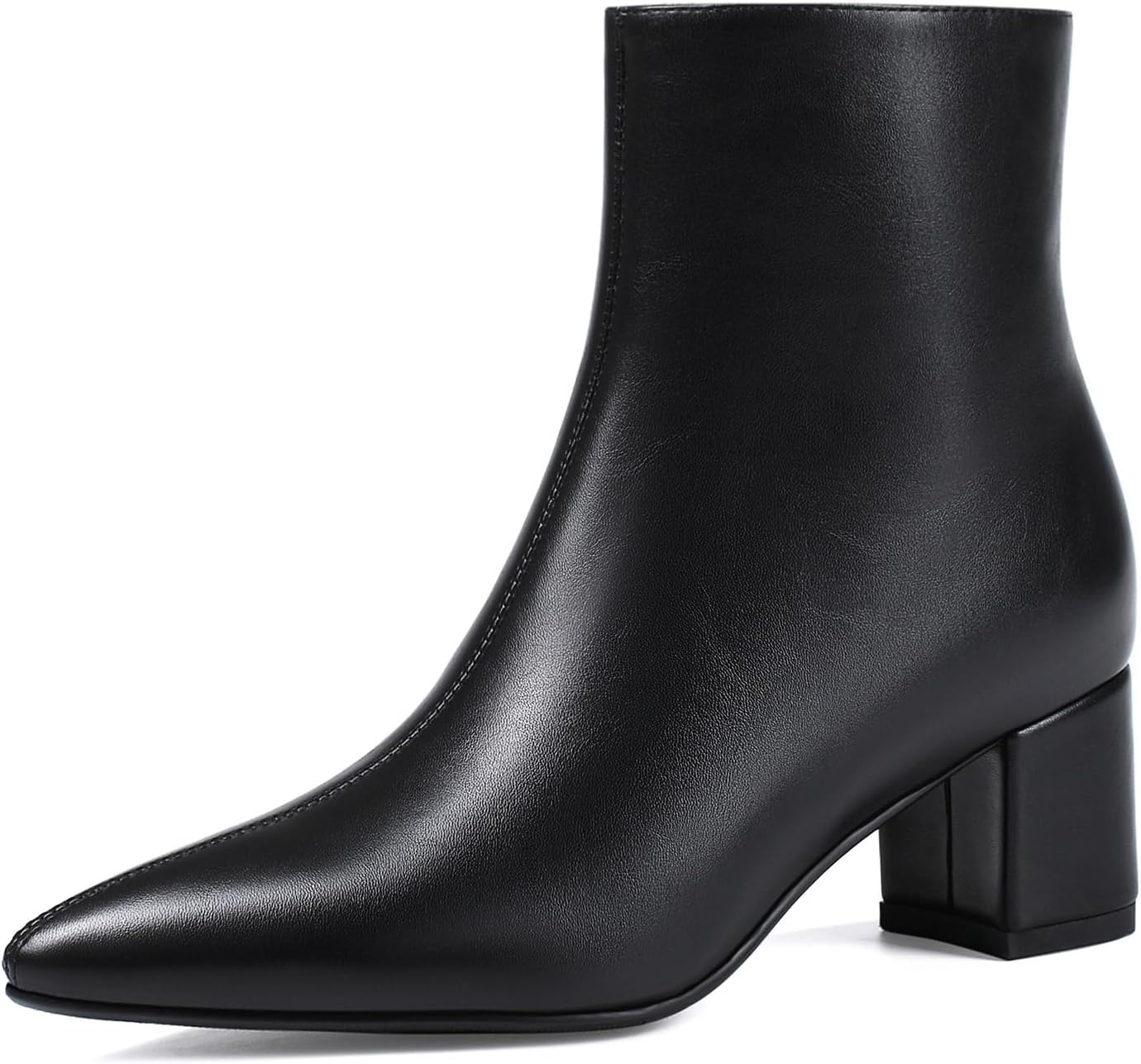 Simple leather (or good faux) ankle boots