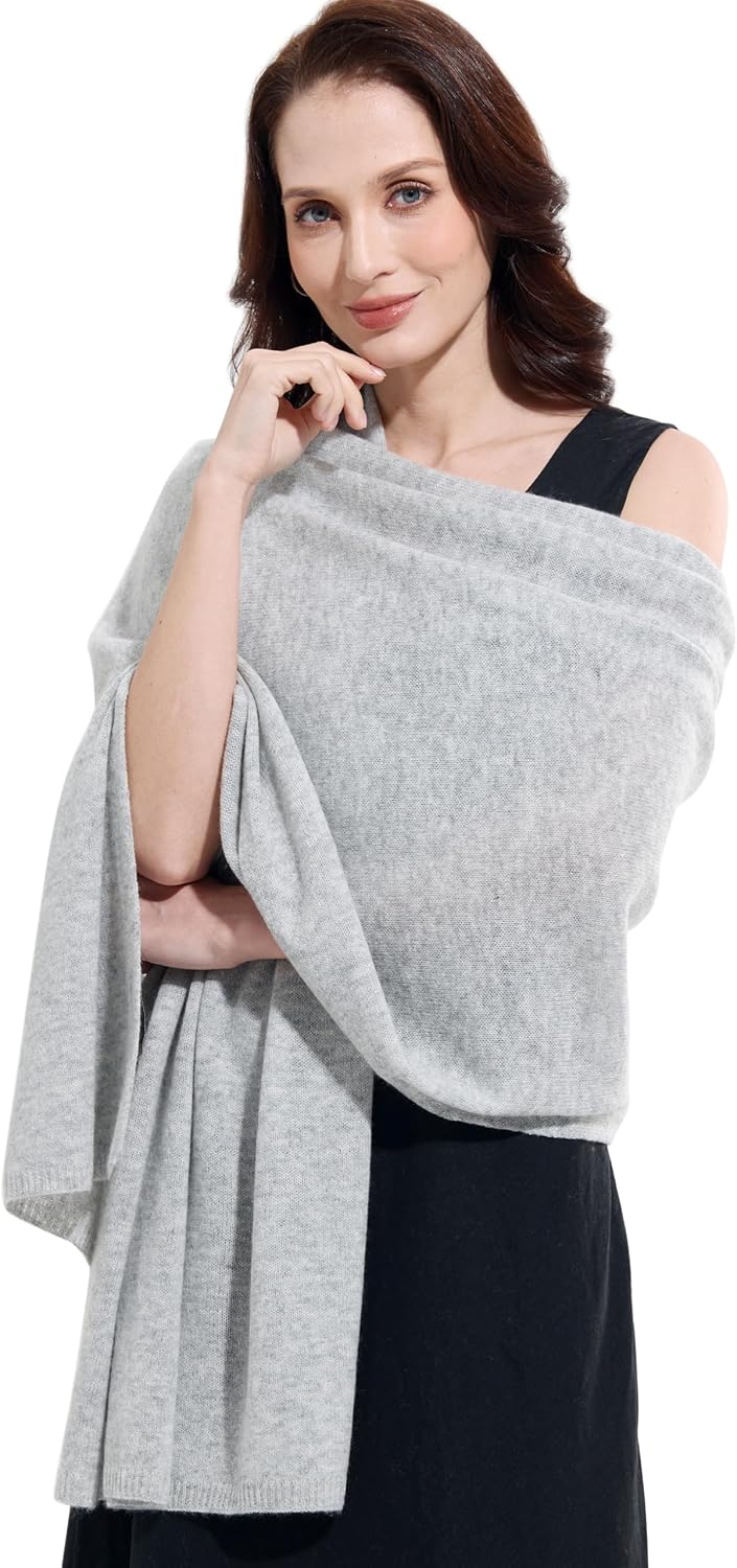 A cashmere-blend scarf or wrap for cold months
