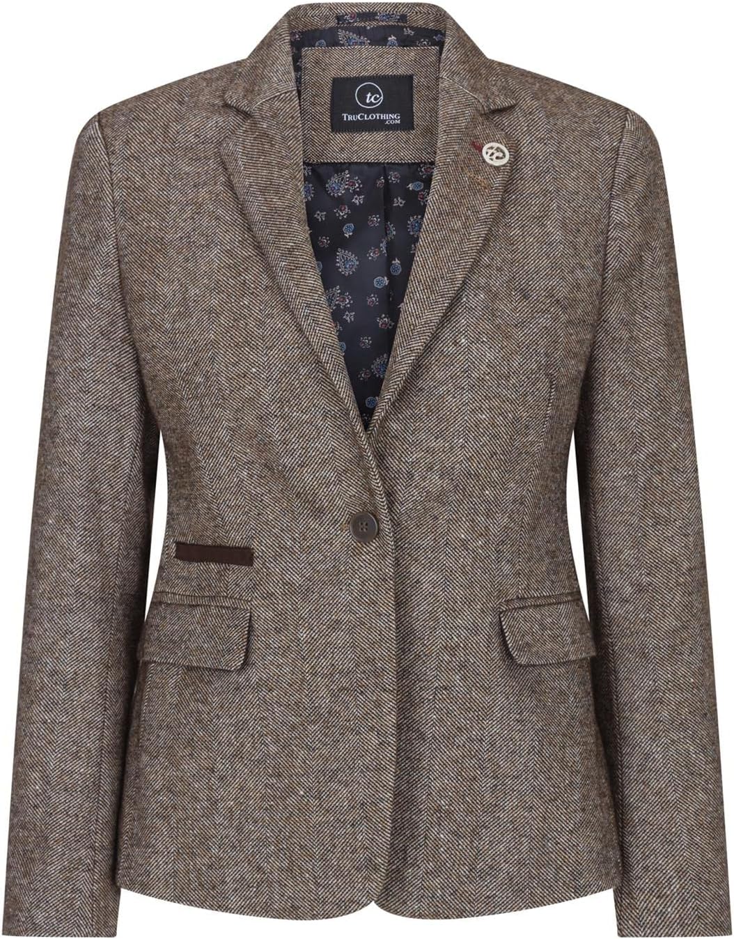 A tailored blazer in wool or a wool-look blend